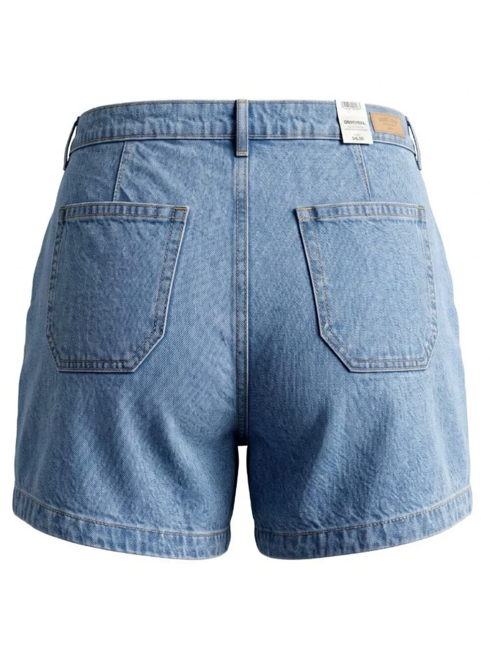 NWT Levi Signature Gold Size 6 High Rise Utility Denim Shorts Stretch Blue 28W